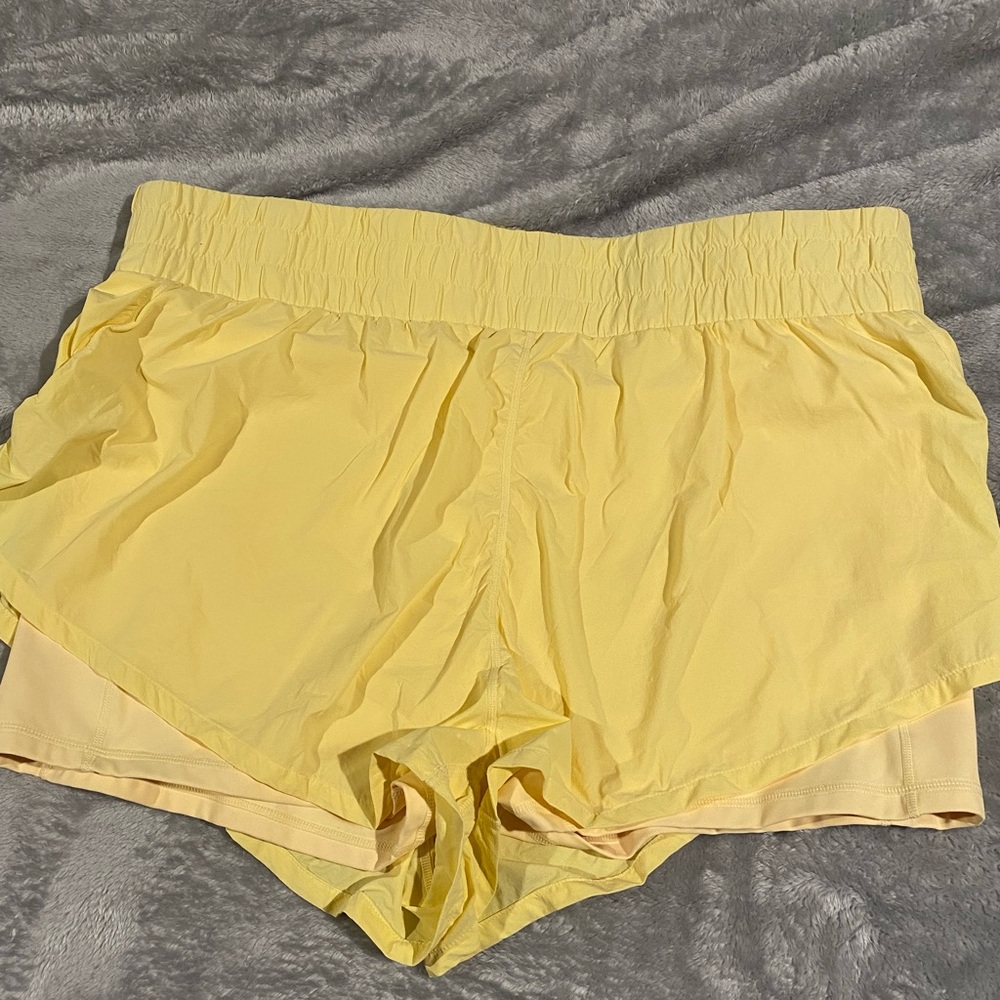 Women’s Athletic Shorts - Yellow